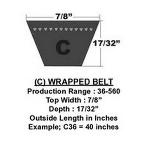 SKF PHG-C168 Wrapped Classical V-Belt