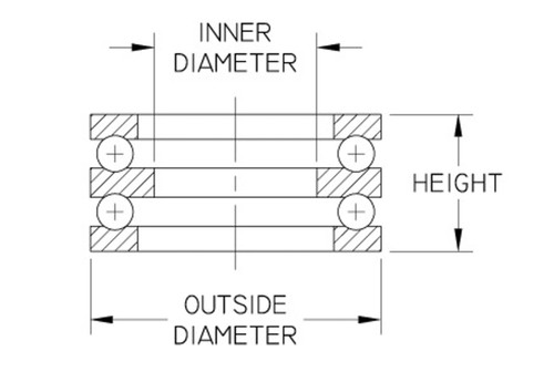 NKE 52210 Double direction thrust ball bearings