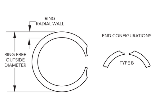 Smalley XDH-650-S02 Internal Heavy Duty Snap Ring