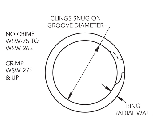 Smalley WSW-125 External Heavy Duty Wave Ring