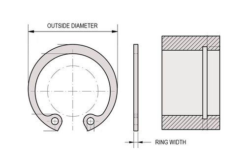 Smalley RSHD-048-CSOP-TW Internal Heavy Duty Circlip Ring