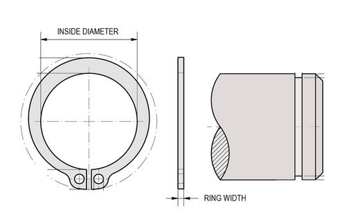 Smalley RSSE-059-CSOP-BX External Heavy Duty Circlip Ring