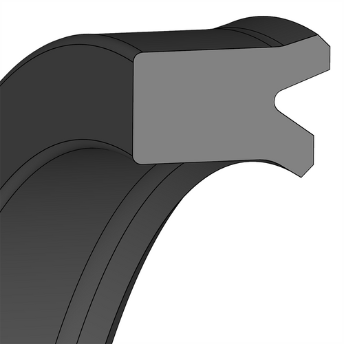 TCM U-Cup Rod Seal MA24-40X50X7 Equals Ditchtomatik MA24-40X50X7 U-Cup Rod Seal