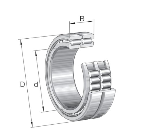 INA SL184936-A-C3 Double Row Cylindrical Roller Bearing