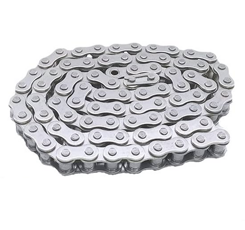 PTI 80-1SS Single Pitch Standard Duty Stainless Steel ANSI, Roller Chain, 1 Inch Pitch, Riveted Pins, 1 Strand, 10 FT/Box