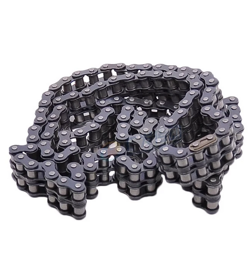 PTI 06B-2 Single Pitch Standard Duty Carbon Steel ISO, Roller Chain, 9.525 MM Pitch, Riveted Pins, 2 Strand, 15 FT/Length