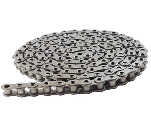 PTI 08B-1HP4.5MM Single Pitch Hollow Pin Alloy Steel ISO, Roller Chain, 12.7 MM Pitch, Hollow Pins, 1 Strand, 10 FT/Box