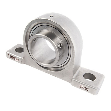 SUCSP208-24/FVSL613 Timken Stainless Steel 2-Bolt Pillow Block Units,1-1/2" Shaft