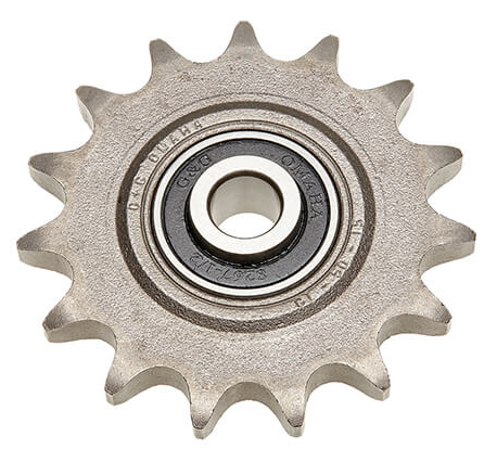 4017EX1/2 G&G-USA Steel Idler Sprocket for ANSI 40 Chain, 1/2" Ball Bearing Bore