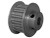 Torquex® 25-5M09-6FA6 Timing Pulley, 1/2" Finished Bore, 25 Teeth, Aluminum