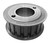 Torquex® 48LH075 Timing Pulley, H-Double Split Taper Bushing Required, 48 Teeth, Ductile Iron