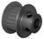 Torquex® 20-2P06M6FA5 Timing Pulley, 5MM Finished Bore, 20 Teeth, Aluminum