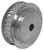 Torquex® 38AT5/32-2 Timing Pulley, 8MM Plain Bore, 32 Teeth, Aluminum