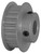 Torquex® 20XL037M6FA8 Timing Pulley, 8MM Finished Bore, 20 Teeth, Aluminum