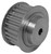 Torquex® 27T5/18-2 Timing Pulley, 6MM Plain Bore, 18 Teeth, Aluminum