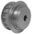 Torquex® 31AT10/24-2 Timing Pulley, 12MM Plain Bore, 24 Teeth, Aluminum
