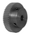 Torquex® 74-3P09-6A4 Timing Pulley, 5/16" Finished Bore, 74 Teeth, Aluminum