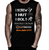 Black Sleeveless Graphic T-Shirt-I Screw, I Nut, I Bolt by MAXTRAN