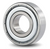 QJZ R6ZZ Single Row Ball Bearing, 3/8 Inch Bore, (2) Metal Seals