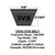 3VX255 D&D Powerdrive Dura-Extreme Wedge Cogged V-Belt, 3/8" Top Width X 25.5" Outside Length