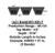 12/A77 D&D Powerdrive Dura-Prime Band Classical V-Belt, 12 Ribs, 1/2" Top Width X 79" Outside Length