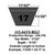 17250 D&D Powerdrive Dura-Prime Auto Wedge V-Belt, 1 Rib, 17/32" Top Width X 25.27" Outside Length