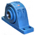 FSAF536-607 PTI 4-Bolt SAF Split Pillow Block Unit, 6-7/16 Inch Shaft