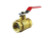 3/8" NPT Brass Ball Valve with Locking Handle