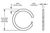 Spirolox UR-0625 Carbon Steel 6.25" I.D. 1-Turn Internal Spiral Retaining Ring