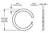 Rotor Clip KL-118 Carbon Steel 1.187" I.D. 1-Turn Internal Spiral Retaining Ring