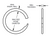 Smalley VS-25 Stainless Steel 0.236" I.D. 1-Turn External Spiral Retaining Ring