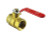 1-1/2" NPT Brass Ball Valve with Standard Handle