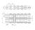 PTI 04B-2 Single Pitch Standard Duty Carbon Steel ISO, Roller Chain, 6 MM Pitch, Riveted Pins, 2 Strand, 10 FT/Box
