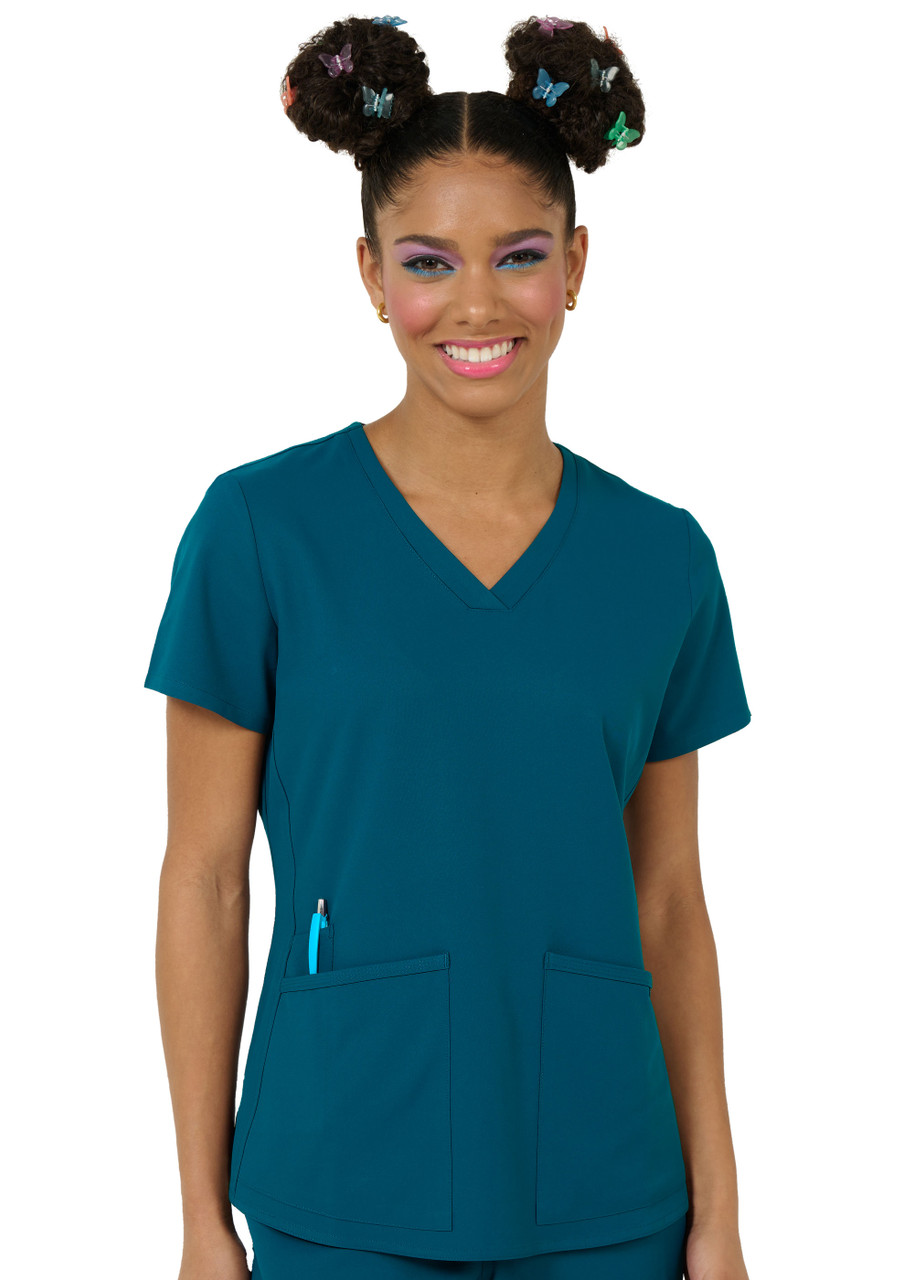 最新発見 Studio V-Neck Scrub Top トップス