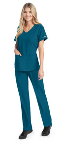 woman turquoise Skechers scrub tops woman turquoise Skechers scrub tops