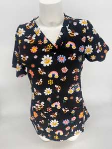 floral scrub top