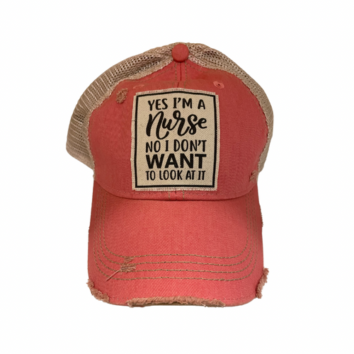 Yes I'm a Nurse Distressed Graphics Hat