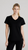 black womens scrub top