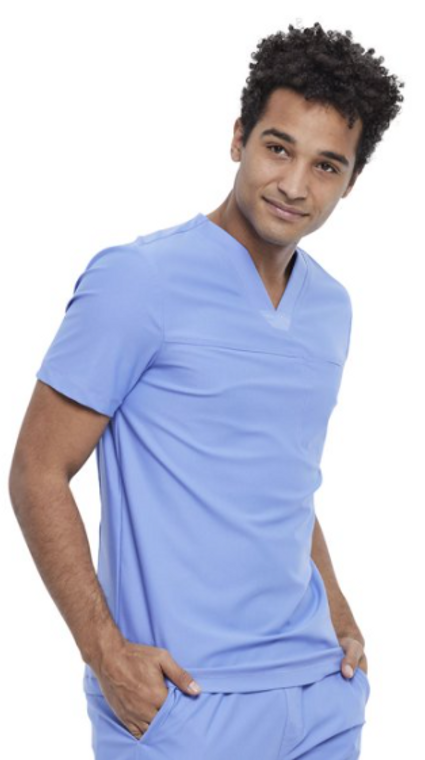 men’s royal blue scrub top