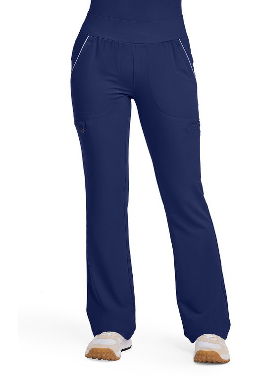 navy flare leg pant