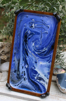 EMF Shield Neutralizer Cell Phone Holder with Shungite Blue