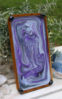 EMF Shield Neutralizer Cell Phone Holder with Shungite Purple Black