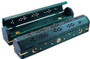 Green 12" Celestial Coffin Incense Burner with Brass Inlays