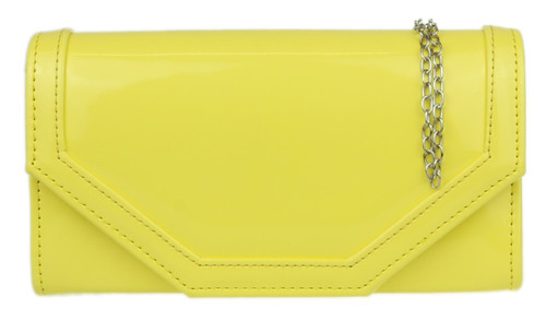 Patent Plain Clutch Bag