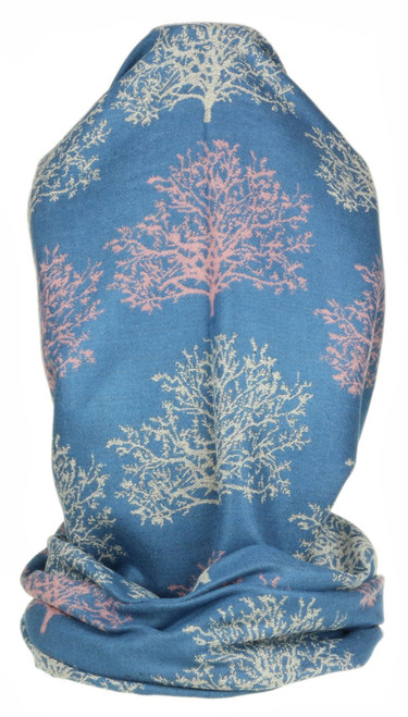 Embossed Trees Scarf