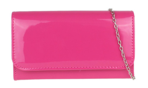 Plain Glossy Clutch Bag