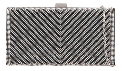 Womens Sparkly Diamante Clutch Bag Compact Box Evening
