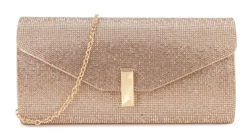 Womens Evening Clutch Bag Rhinestone Sparkle Purse Chain Strap