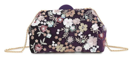 Womens Floral Embroidered Clutch Purse Evening Bag Wedding