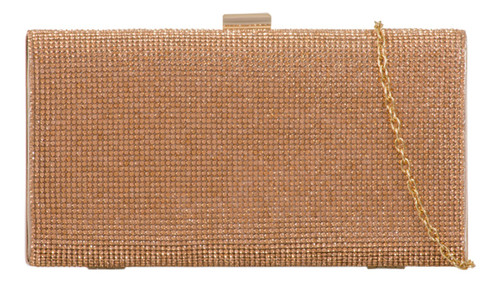 Womens Diamante Hard Case Clutch Bag (Style TL642)